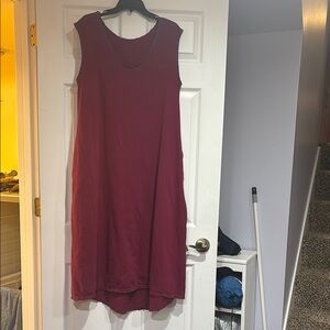 Sleeveless Violet Red Dress